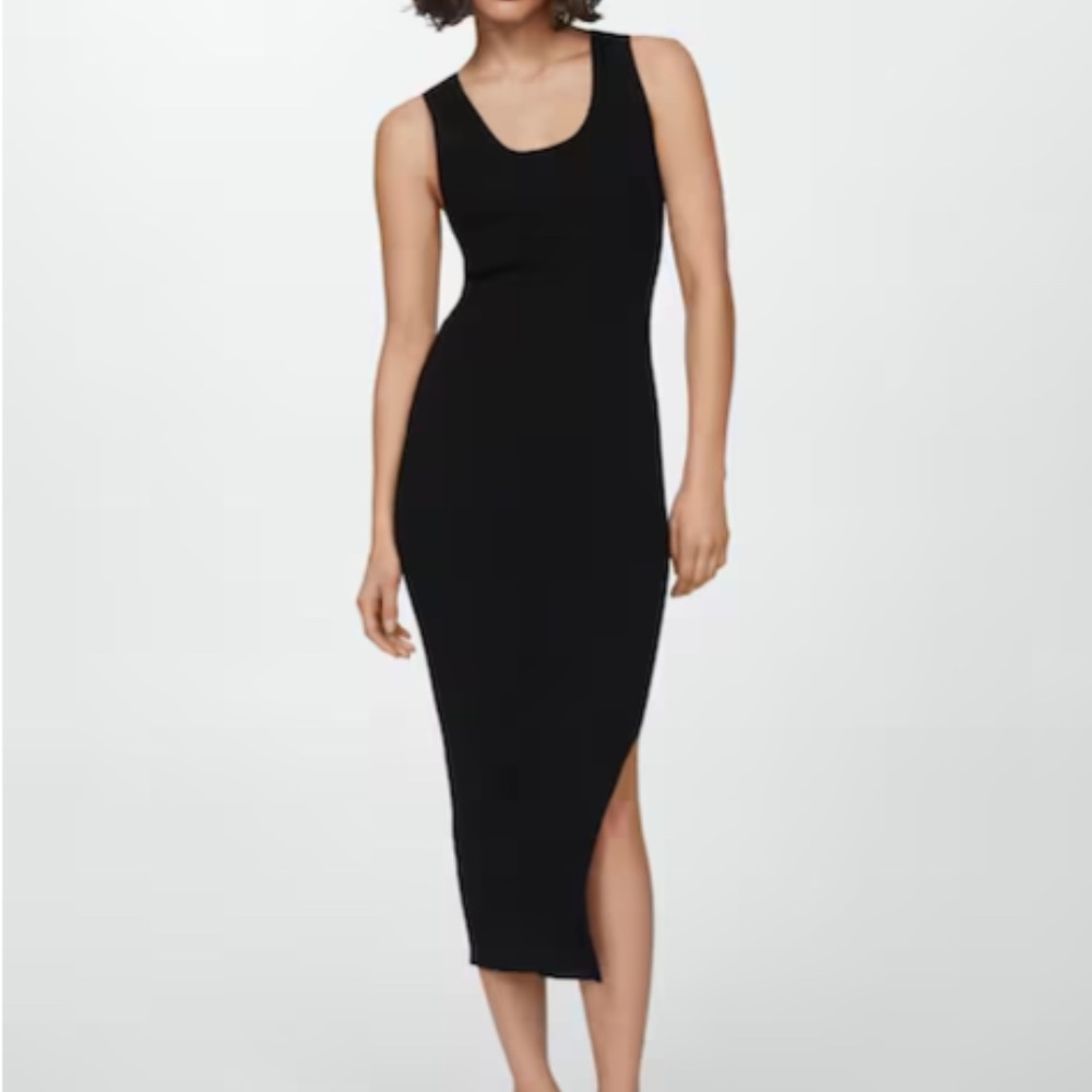 Ribbed long dress